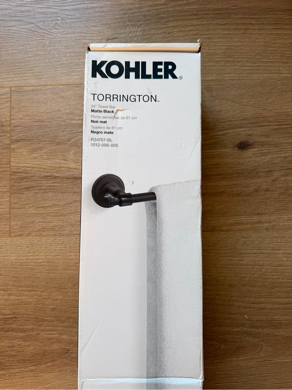 New Kohler Torrington 24" Towel Bar - Matte Black